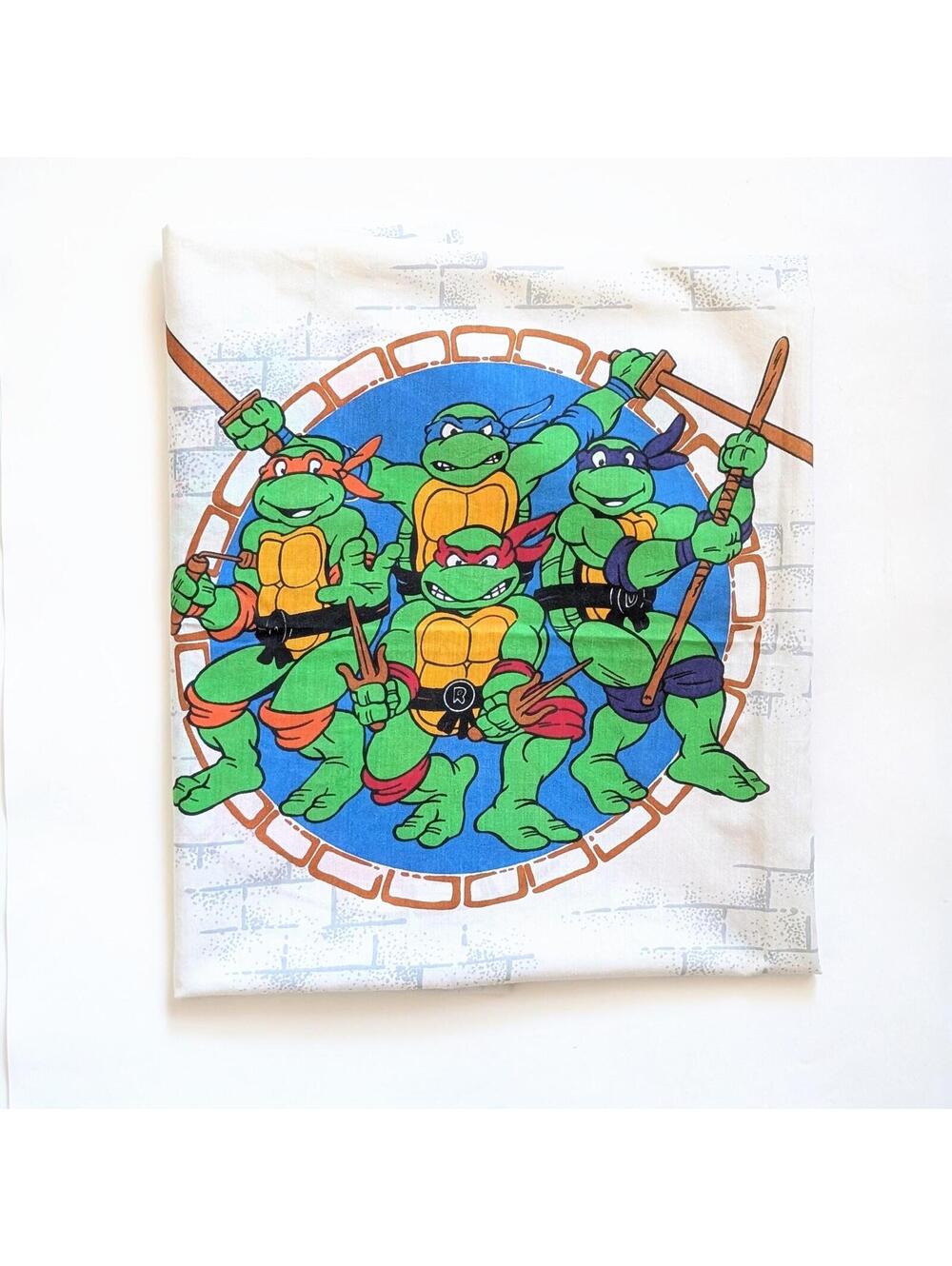 1990 Vintage Teenage Mutant Ninja Turtles Curtain Panel